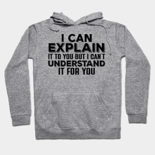 I Can Explain It To You , But I Can’t Understand It For You Hoodie